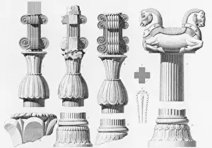Persepolis Print: Column Bases and Capitals