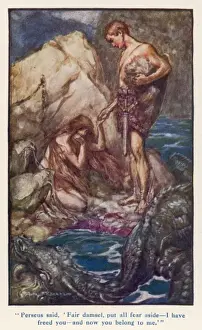 Perseus & Andromeda Print: After the Monster's Slaying