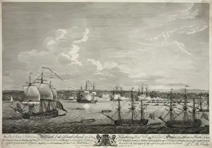 Siege Warfare Tactics Prints: Perspective view of the attacking and taking the castle