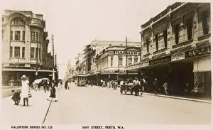 Perth Prints: Perth 1900s Hay Street Print, Western Australia