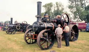 Prints of Maker: John Fowler and Co. of Leeds. Type: Ploughing Engine Number: 4223 Built: 1882 Registration: AC 9061 Cylinders: Single Nhp: 8 Name: Aethelflaed Date: 1970s-1980s Leeds Prints: Fowler Ploughing Engine 4223 Print