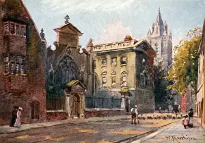 Prints of Cambridge: Peterhouse College Date: 1907 Cambridge Prints: Peterhouse College Print, Cambridge 1907