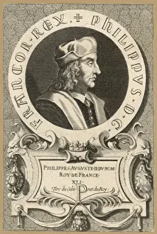 Medieval European Monarchs Prints: Philippe II Auguste