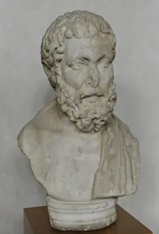 Roman Marble Bust of Philosopher, 1st century AD Print