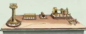 Alva Collection: Phonoplex telegraph invented by Thomas Alva Edison (1847-193