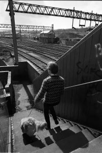 Longport Junction Footbridge Print, Stoke-on-Trent, 1987
