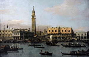 Piazetta and Riva degli Schiavoni in Venice by Antonio Canal Piazetta and Riva degli Schiavoni in Venice by Antonio Canal