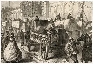 19th Century Transportation Prints: Pickfords Dray 1862