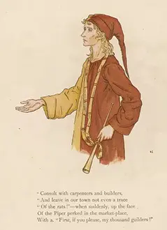 Pied Piper Of Hamelin Prints: Pied Piper Asks his Fee