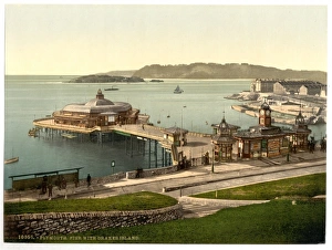 The Pier, with Drakes Island, Plymouth, England The Pier, with Drakes Island, Plymouth, England