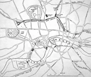 Metropolitan Railway History Prints: Plan of the Metropolitan Railway