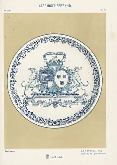 Plate with coat of arms from Clermont-Ferrand Plate with coat of arms from Clermont-Ferrand