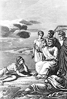 Plato aka Aristocles, with followers Plato aka Aristocles, with followers