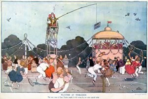 Drawings Collection: Playtime at Wimbledon. by William Heath Robinson