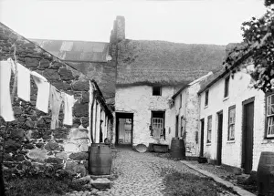 Early 20th Century Print of Antrim Town, Northern Ireland