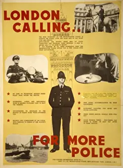 Metropolitan Police Recruitment Print 1920s