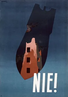 Polish anti-war poster -- Nie