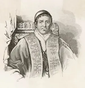 19th Century History Prints: Pope Gregorius XVI