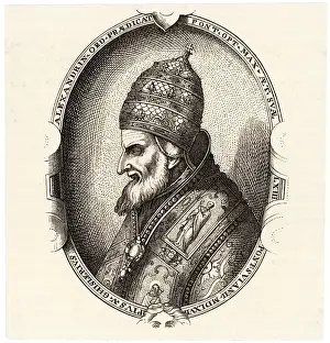Pope Pius V Print - Engraving of Michele Ghislieri
