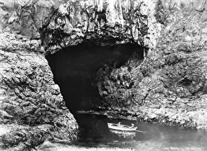 Early 20th Century Print of Giants Causeway Sea Cave
