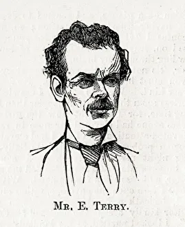 Portrait of Edward Terry, English actor Portrait of Edward Terry, English actor