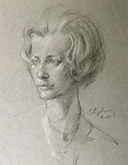 Portrait of Stephen Ward Print by Stephen Ward (1912-1963)
