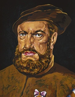 Portrait of Magalhaes. Spanish anonymous Portrait of Magalhaes. Spanish anonymous