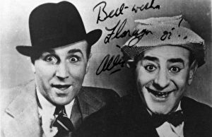 Portrait photograph of Flanagan and Allen Portrait photograph of Flanagan and Allen