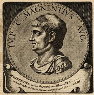 Portrait of Roman Emperor Magnentius Portrait of Roman Emperor Magnentius