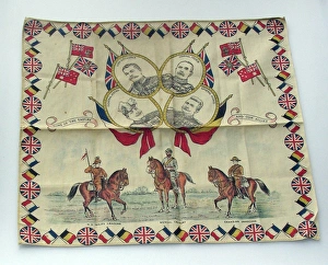 Portraits - Kitchener, French, Joffre, Wahis and Allied flag Portraits - Kitchener, French, Joffre, Wahis and Allied flag