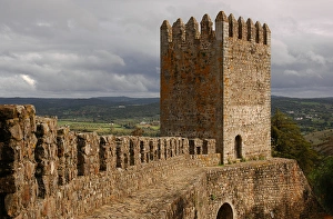 Portugal. Montemor-o-Novo. Walls of the Castle. Built in 13 Portugal. Montemor-o-Novo. Walls of the Castle. Built in 13
