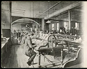 Print of Post Office Sorting Room, 1904