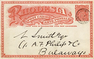 Postcard to Bulawayo, Rhodesia Postcard to Bulawayo, Rhodesia
