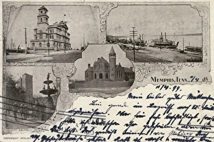 Postcard views of Memphis, Tennessee, USA Postcard views of Memphis, Tennessee, USA