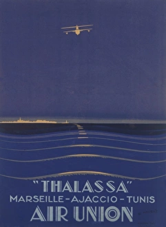 Poster advertising Air Union flights Poster advertising Air Union flights
