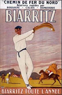 Poster advertising Biarritz Poster advertising Biarritz