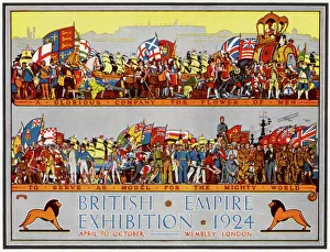 Poster advertising the British Empire Exhibition 1924 Poster advertising the British Empire Exhibition 1924