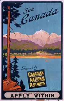 Poster advertising Canada via Canadian National Railways Poster advertising Canada via Canadian National Railways