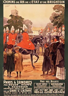 Poster advertising French railways to London Poster advertising French railways to London
