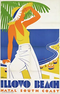 Poster advertising Illovo Beach, South Africa Poster advertising Illovo Beach, South Africa