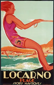 Poster advertising Locarno beach in Nice Poster advertising Locarno beach in Nice