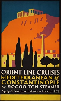 Poster advertising Orient Line Cruises Poster advertising Orient Line Cruises