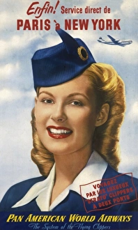 Poster advertising Pan American World Airways Poster advertising Pan American World Airways