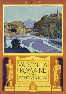 Poster advertising Vaison la Romaine and Mont Ventoux Poster advertising Vaison la Romaine and Mont Ventoux