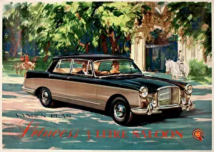 Poster advertising Vanden Plas Princess saloon car Poster advertising Vanden Plas Princess saloon car