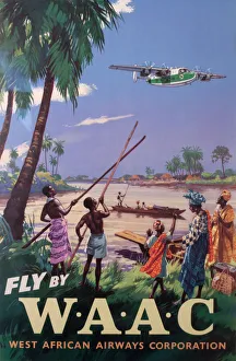 Poster advertising West African Airways Poster advertising West African Airways