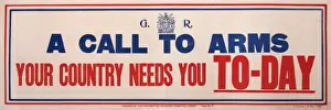 WW1 Recruitment Poster Prints: Poster, A Call to Arms