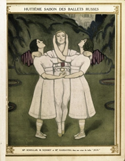 Poster of Ballets Russes in a scene of Claude Poster of Ballets Russes in a scene of Claude