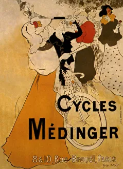 Poster for Cycles Medinger Date: 1897 Poster for Cycles Medinger Date: 1897