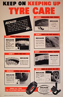 Poster: Keep on keeping up tyre care Poster: Keep on keeping up tyre care